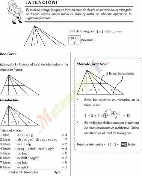 Conteo De TriÁngulos Ejemplos Y Ejercicios Resueltos Para NiÑos De Primaria O BÁsico