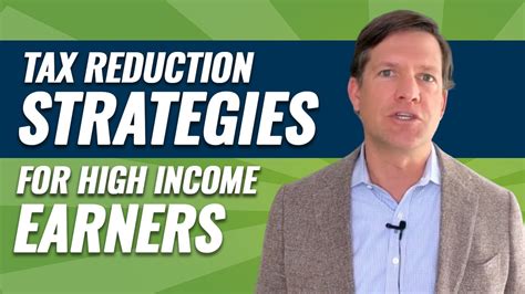 Tax Reduction Strategies For High Income Earners Youtube