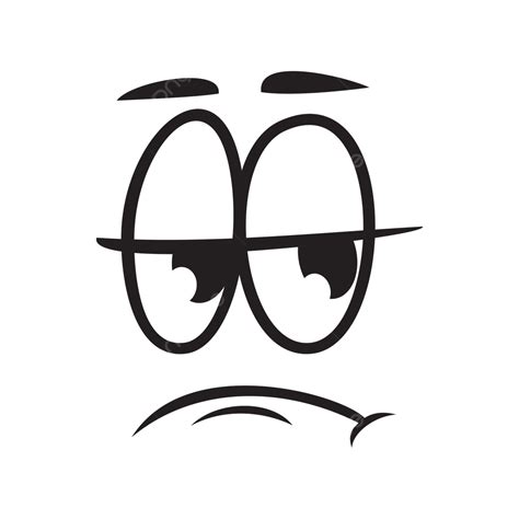 Bored Cartoon Face