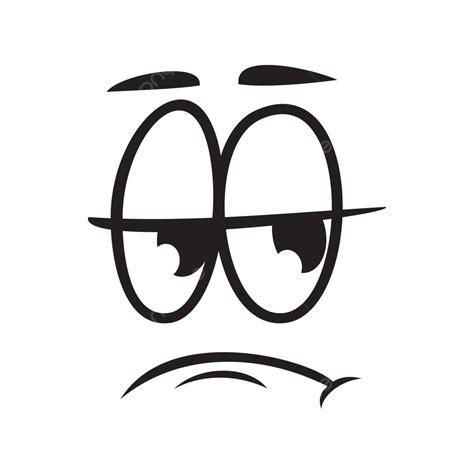 Bored Cartoon Facial Expression Bored Cartoon Character Png And