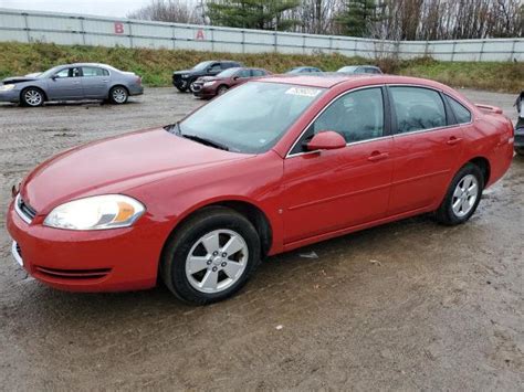 2007 Chevrolet Impala Lt For Sale Mi Flint Wed Dec 13 2023 Used And Repairable Salvage