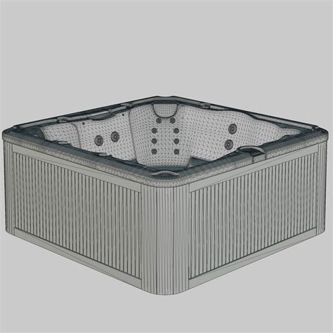 D Model D Model Of Hot Tub Jacuzzi Sundance Spas Peyton VR AR Low Poly CGTrader