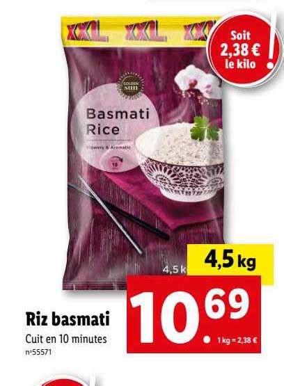 Promo Riz Basmati Chez Lidl ICatalogue Fr