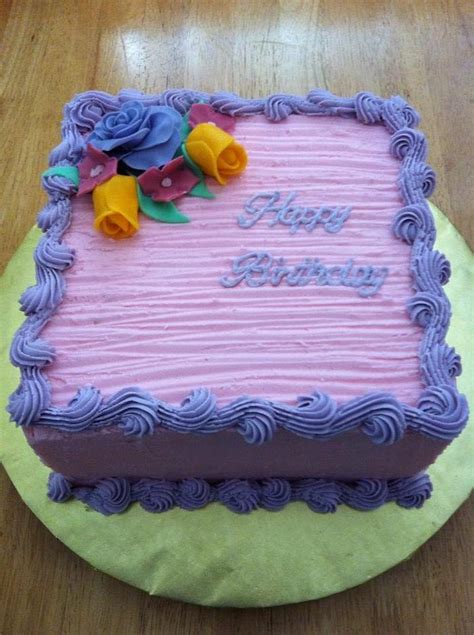 Simple Pink And Purple Birthday Cake Decorated Cake By Cakesdecor