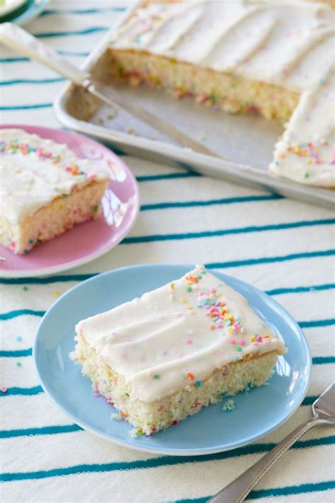 Funfetti Sheet Cake Gemmas Bigger Bolder Baking