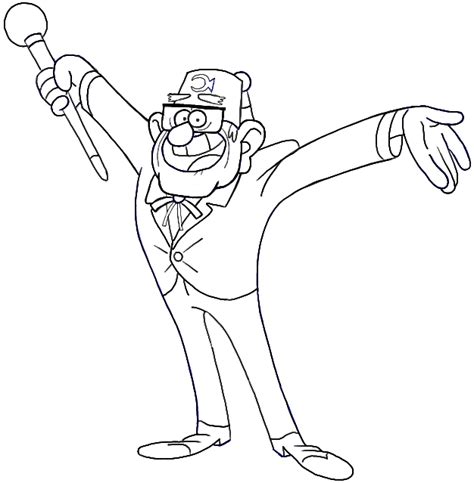 How To Draw Grunkle Stan From Gravity Falls With Step By Step Drawing