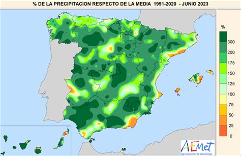 AEMET on Twitter El pasado mes fue el segundo junio más lluvioso del