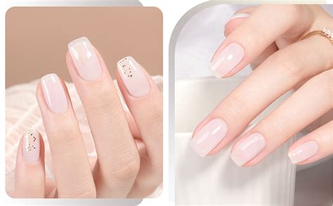 Amazon Gaoy Jelly Nude Gel Nail Polish Ml Sheer White Translucent Soak Off Gel Polish