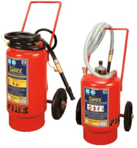 Powder Type Mild Steel Safex Trolley Mounted BC DCP Type Fire