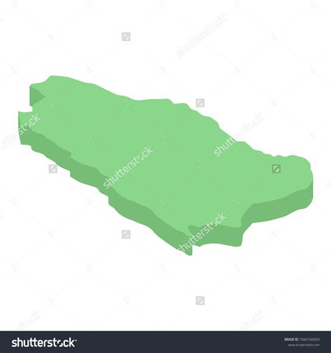 Saudi Arabia Isometric Map Of Asia Country Royalty Free Stock Vector 1066166093