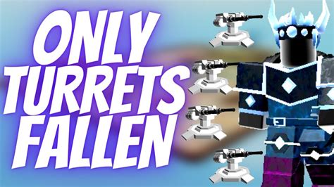 Only Turrets With Supports Fallen Mode Roblox Tower Defense Simulator Youtube