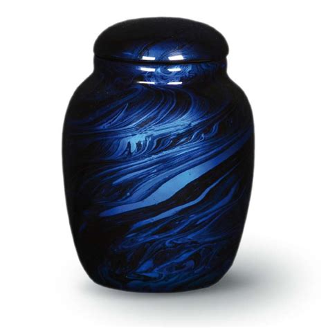 Resin Cremation Urn For Ashes Blue Aesthetic Urns Best Resin Urn