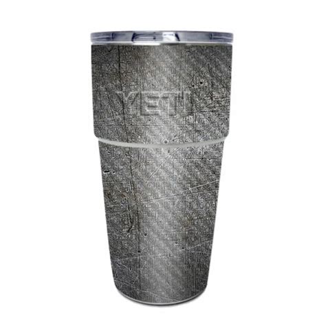 MightySkins CF YEPINT16SI Scratched Up Carbon Fiber Skin For Yeti