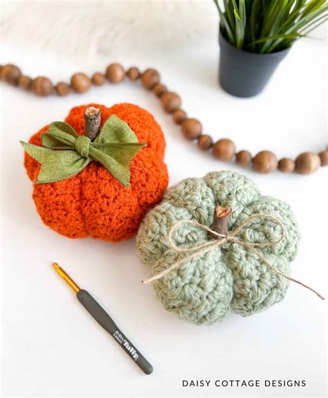 Crochet Pumpkin Pattern Easy To Make Daisy Cottage Designs