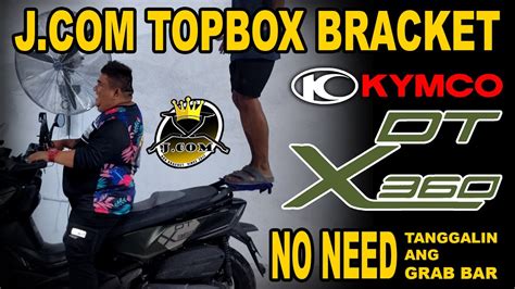 J Kymco Dtx Heavy Duty Top Box Bracket Youtube