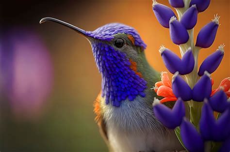 Premium Photo | Hummingbird on flower