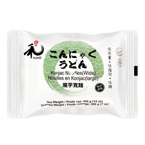 Buy Yuho Konjac Noodles Wide 400g Chinese Supermarket Online UK 星集市