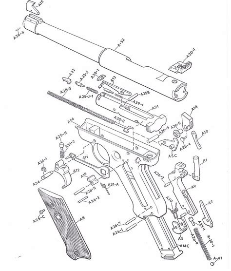 Ruger Mark Schematic Ruger Pistol Schietsport Exploded