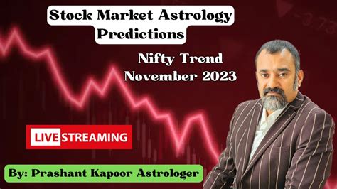 Stock Market Astrology Predictions Nifty Trend November 2023 Prashant