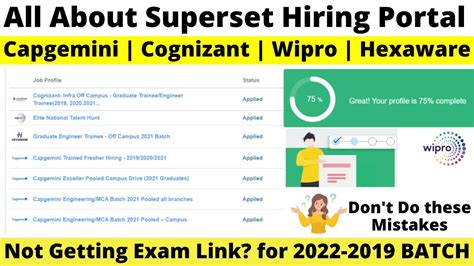 Capgemini Wipro Cognizant Applied Through Superset But No Update