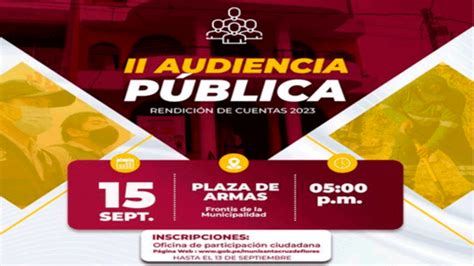 II Audiencia Pública de Rendición de Cuentas 2023 Noticias