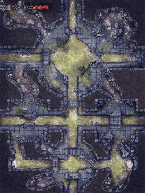 Map Of The Week Sewer Dungeon Gogots Dungeon Maps Dnd World Map