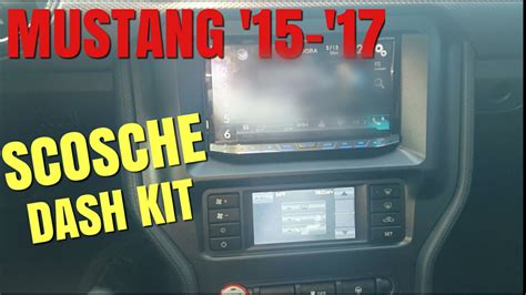 Scosche Dash Kit Mustang 2015 17 Double Din Stereo YouTube