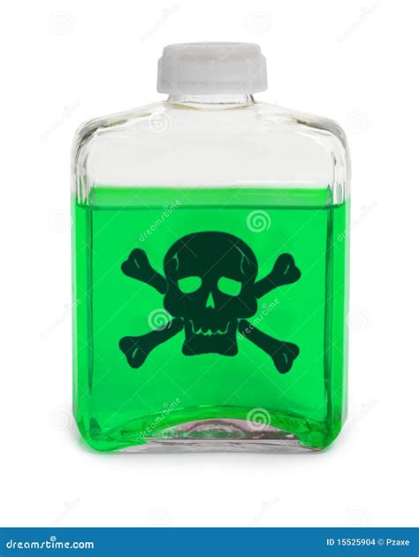 Bottle With Green Toxic Chemical Solution Stock Images - Image: 15525904