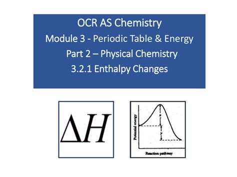 Ocr A Level Chemistry 3 2 1 Calorimetry Teaching Resources