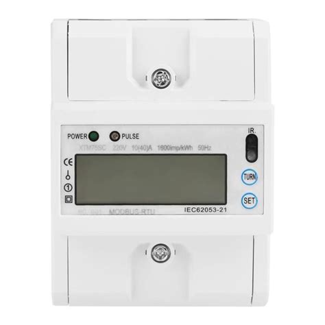 Cikonielf Compteur électrique monophasé 220V 10 40 A Compteur