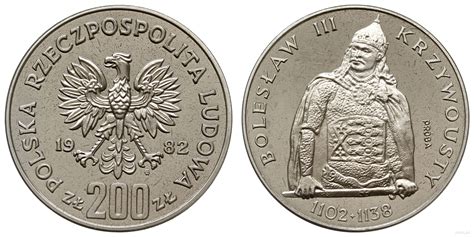 200 złotych 1982 Polska E aukcja Warszawskie Centrum Numizmatyczne