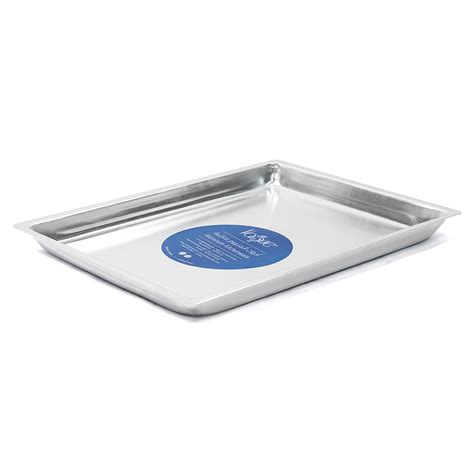 Vague Aluminium Rectangular Oven Tray 40 Cm X 30 Cm Silver Aluminium