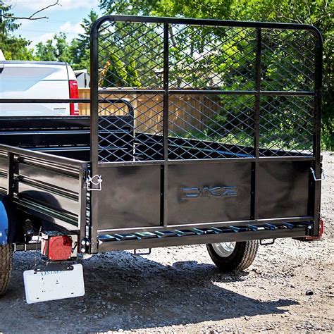 Dk2 Single Axle Utility Trailer Black 5ft X 7ft