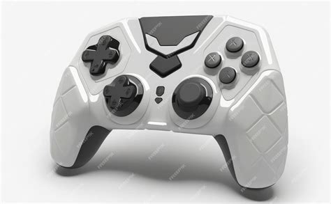 Premium AI Image | A white and black xbox controller with a black and ...