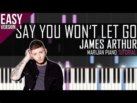 How To Play James Arthur Say You Won T Let Go Piano Tutorial Easy