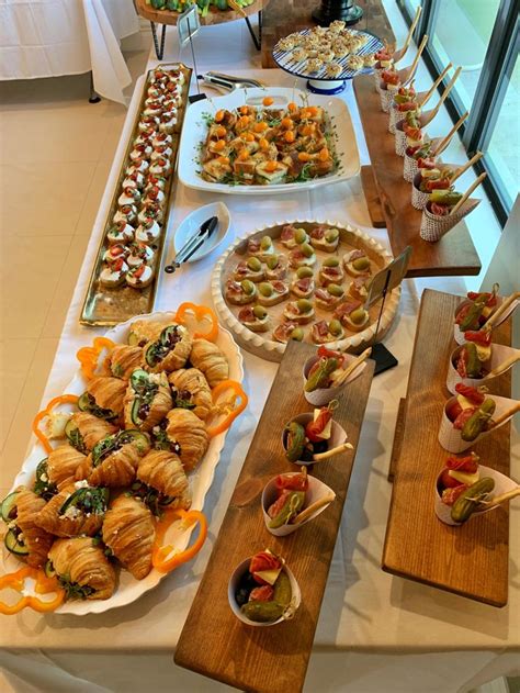 Grazing Table With Finger Foods And Charcuterie Cones