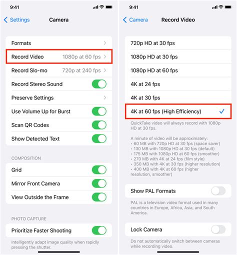 Comment enregistrer une vidéo 4K à 60 FPS sur iPhone et iPad Pomme