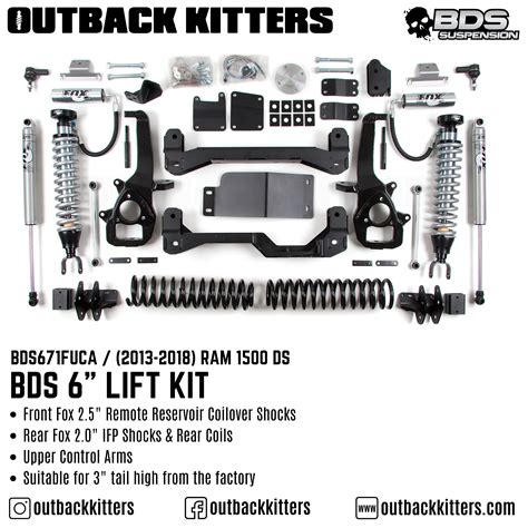 Bds Suspension Fox By Bds Suspension 6 Lift Kit For Ram 1500 Ds