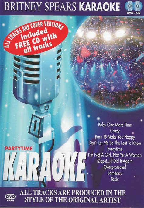 Karaoke - Britney Spears Karaoke Dvd + CD - Dubman Home Entertainment