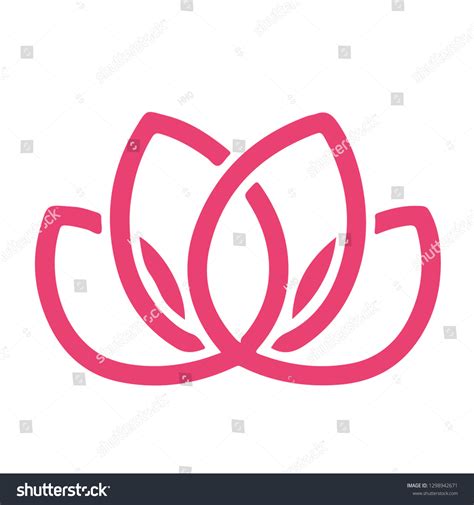 Lotus Flower Luxury Logo Design Vector Stock Vector Royalty Free 1298942671 Shutterstock