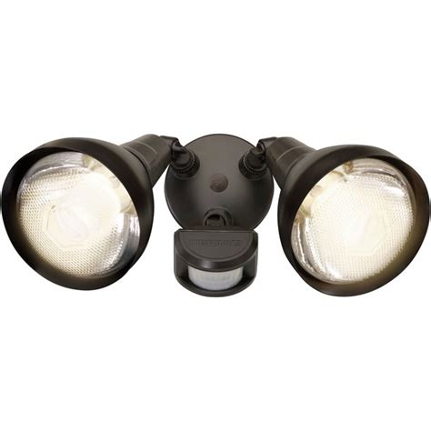 Brink S 180 Degree Dual Head Motion Activated Security Light Bronze Finish