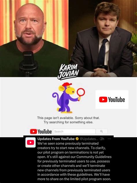 Karim - 🔥🚨Breaking: Alex Jones and Nick Fuentes have been re-banned on