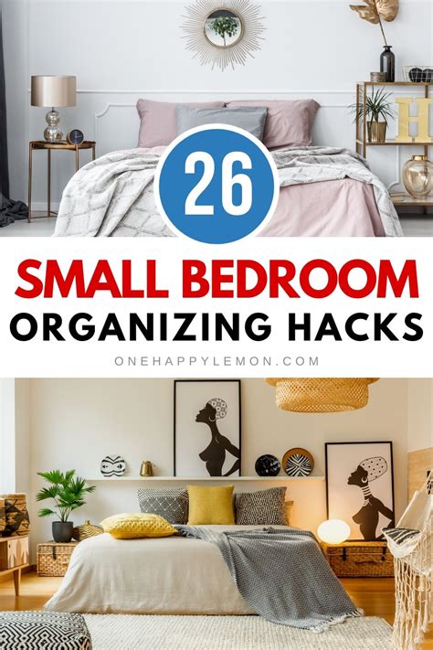 26 Creative Small Bedroom Organizing Hacks to Save Space | Small bedroom diy, Small bedroom ...