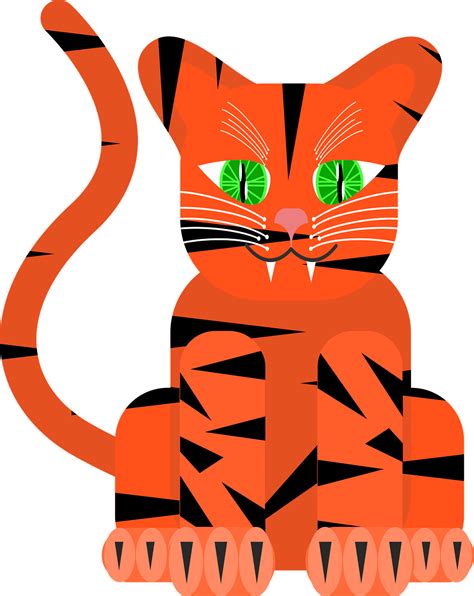 Tiger Katze Katzenartig Kostenlose Vektorgrafik Auf Pixabay