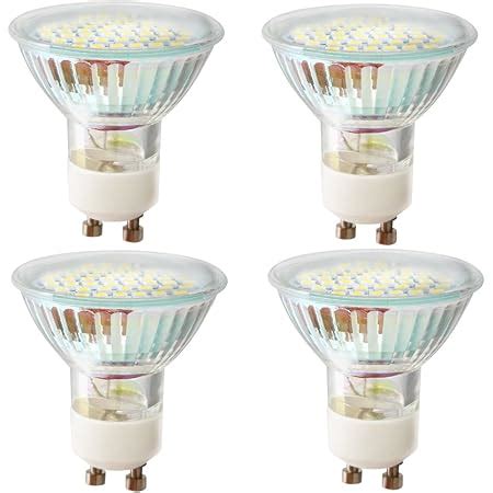 Lot De 4 Ampoules LED GU10 2 5 W Blanc Chaud 3000 K Remplace