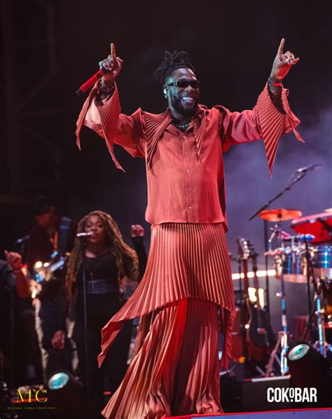 Burna Boy Makes A Resounding Fashion Statement In Concert Wearing An