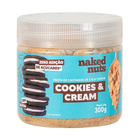 Pasta De Castanha De Caju De Cookies Cream NAKED NUTS 300g