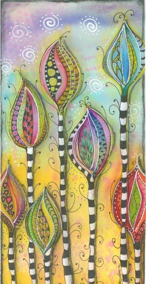 Pin By Stephanie Trice On Mixed Media In Tangle Art Art Journal