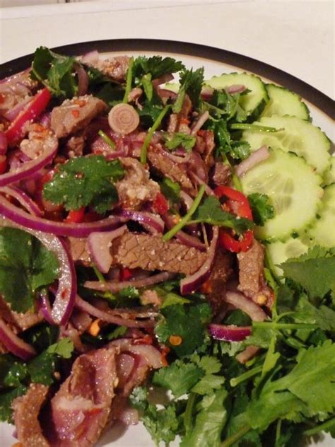 Thai nam tok recipe นำตกเนอ waterfall beef salad Artofit