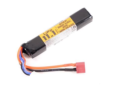 Valken 111v 1000mah Stick Lipo Battery Deans Airsoft Atlanta